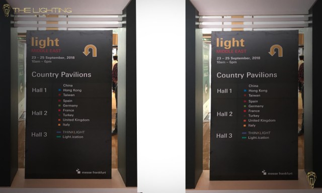 Light Middle East - 2018, Trade centre ,navigation board