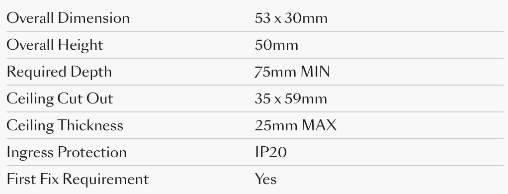 Lucent Line flare 2LED Trimless